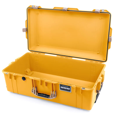 Pelican 1615 Air Case, Yellow with Desert Tan Handles & Latches None (Case Only) ColorCase 016150-0000-240-310