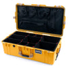 Pelican 1615 Air Case, Yellow with Desert Tan Handles & Latches TrekPak Divider System with Mesh Lid Organizer ColorCase 016150-0120-240-310
