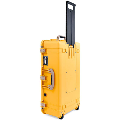 Pelican 1615 Air Case, Yellow with Desert Tan Handles & Latches ColorCase