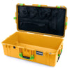 Pelican 1615 Air Case, Yellow with Lime Green Handles & Latches Mesh Lid Organizer Only ColorCase 016150-0100-240-300