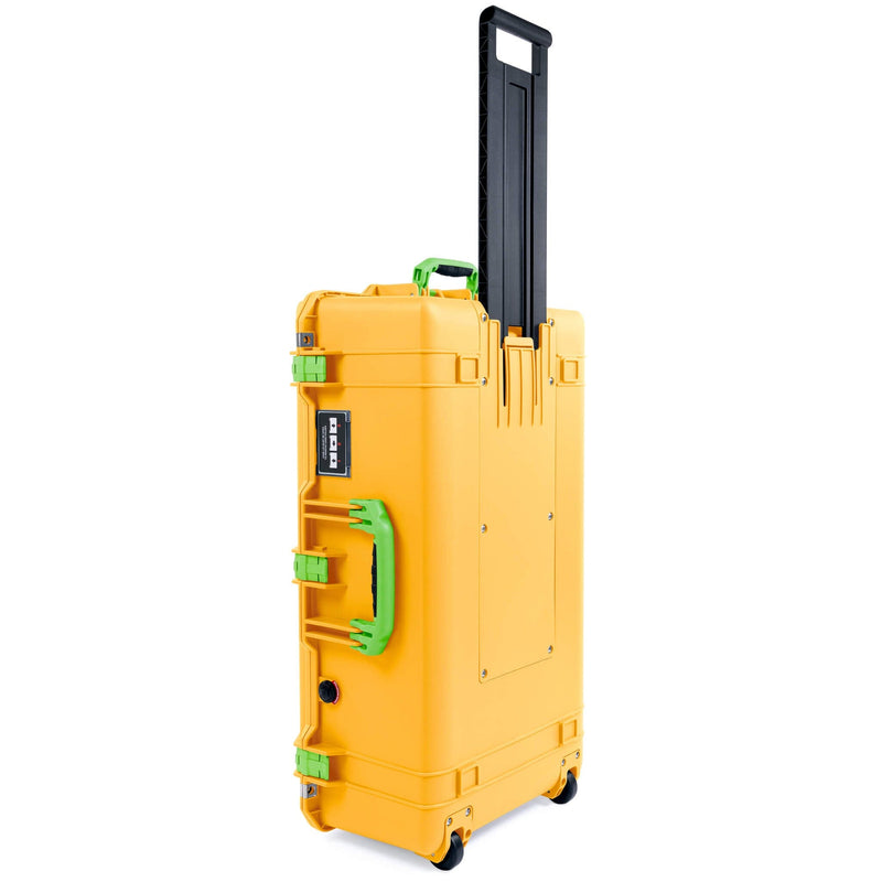 Pelican 1615 Air Case, Yellow with Lime Green Handles & Latches ColorCase 