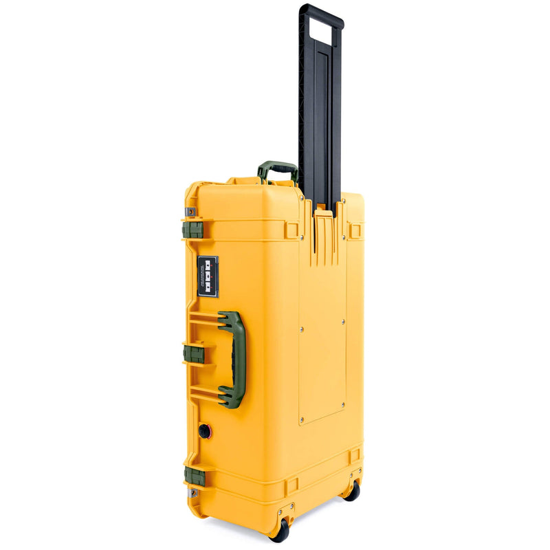 Pelican 1615 Air Case, Yellow with OD Green Handles & Latches ColorCase 