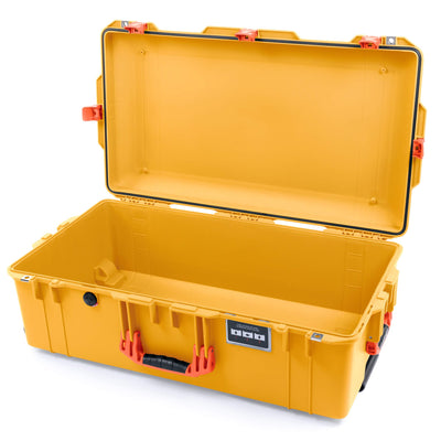 Pelican 1615 Air Case, Yellow with Orange Handles & Latches None (Case Only) ColorCase 016150-0000-240-150