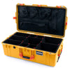 Pelican 1615 Air Case, Yellow with Orange Handles & Latches TrekPak Divider System with Mesh Lid Organizer ColorCase 016150-0120-240-150