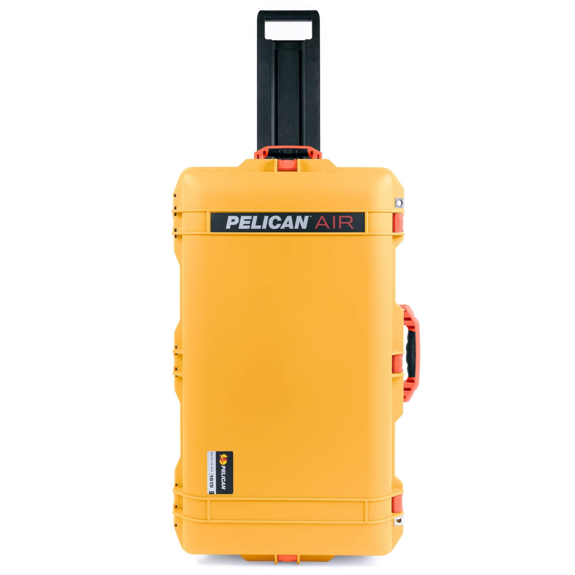 Pelican 1615 Air Case, Yellow with Orange Handles & Latches ColorCase