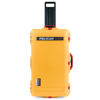 Pelican 1615 Air Case, Yellow with Red Handles & Latches ColorCase