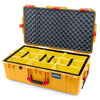 Pelican 1615 Air Case, Yellow with Red Handles & Latches Yellow Padded Microfiber Dividers with Convoluted Lid Foam ColorCase 016150-0010-240-320