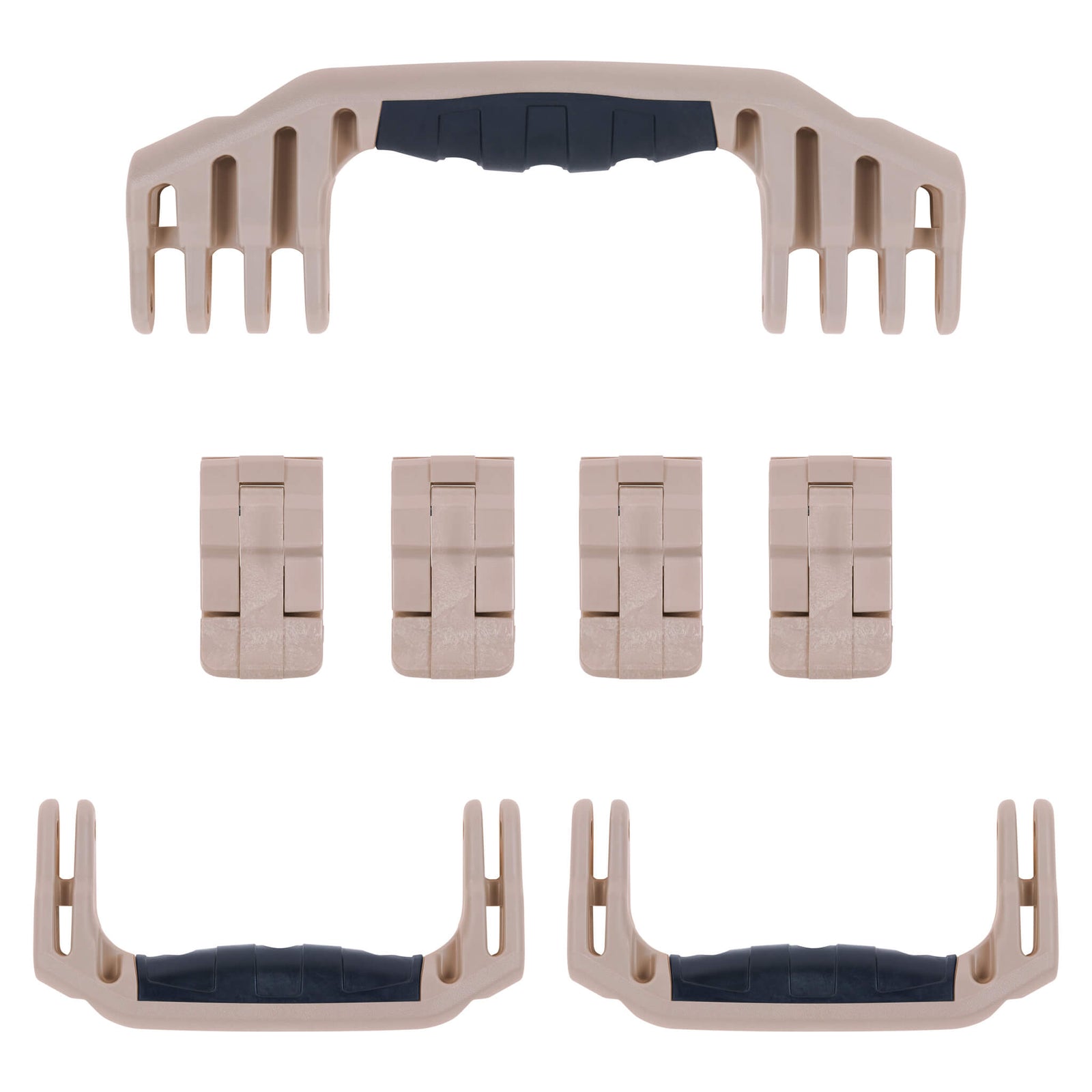 Pelican 1620 Replacement Handles & Latches, Desert Tan (Set of 3 Handles, 4 Latches) ColorCase 
