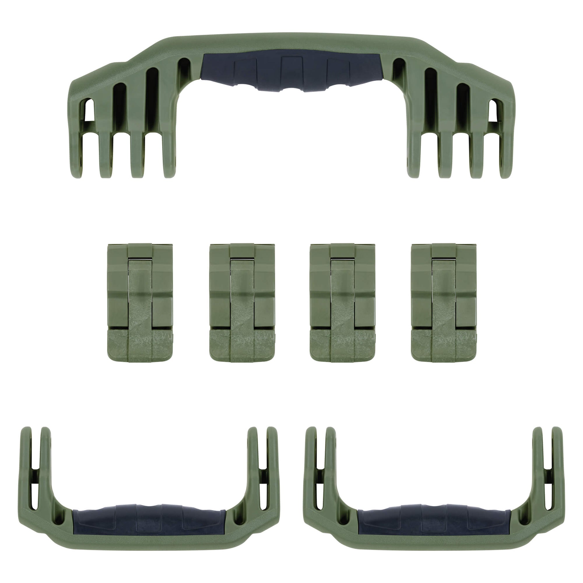 Pelican 1620 Replacement Handles & Latches, OD Green (Set of 3 Handles, 4 Latches) ColorCase 