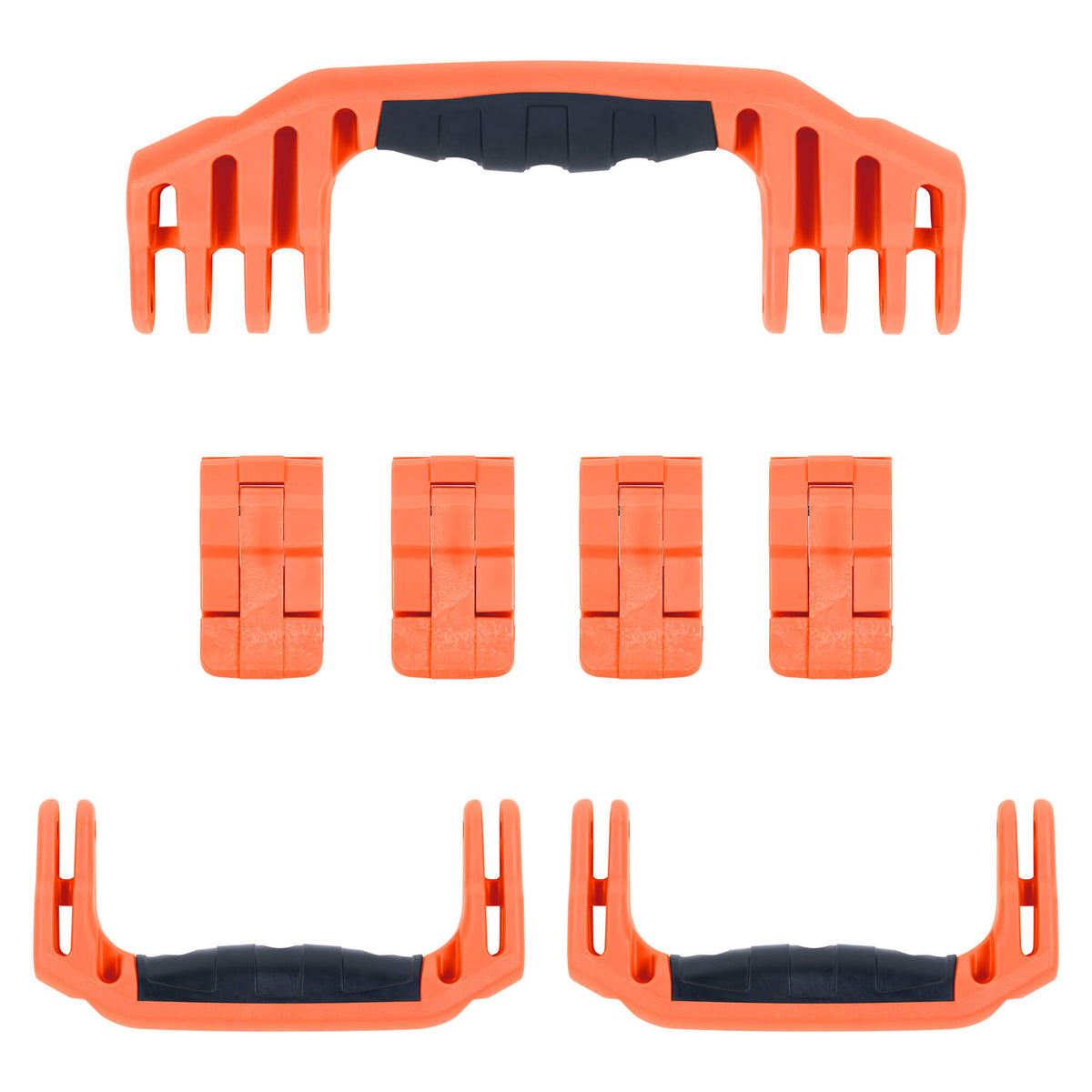 Pelican 1620 Replacement Handles &amp; Latches, Orange (Set of 3 Handles, 4 Latches) ColorCase 
