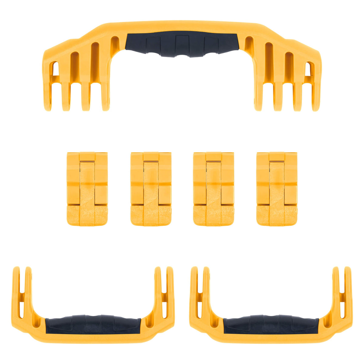 Pelican 1620 Replacement Handles &amp; Latches, Yellow (Set of 3 Handles, 4 Latches) ColorCase 