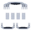 Pelican 1620 Replacement Handles & Latches, Silver, Push-Button (Set of 3 Handles, 4 Latches) ColorCase