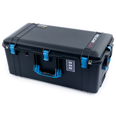 Pelican 1626 Air Case, Black with Blue Handles & Latches ColorCase