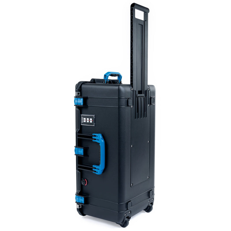 Pelican 1626 Air Case, Black with Blue Handles & Latches ColorCase 