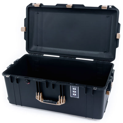 Pelican 1626 Air Case, Black with Desert Tan Handles & Latches None (Case Only) ColorCase 016260-0000-110-310