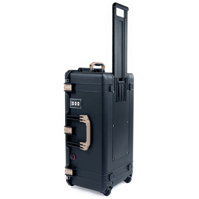 Pelican 1626 Air Case, Black with Desert Tan Handles & Latches ColorCase