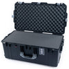 Pelican 1626 Air Case, Black with Silver Handles & Latches Pick & Pluck Foam with Convolute Lid Foam ColorCase 016260-0001-110-180