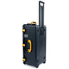 Pelican 1626 Air Case, Black with Yellow Handles & Latches ColorCase