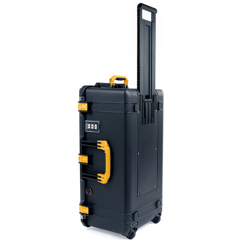 Pelican 1626 Air Case, Black with Yellow Handles & Latches ColorCase 