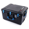 Pelican 1637 Air Case, Black with Blue Handles & Latches ColorCase