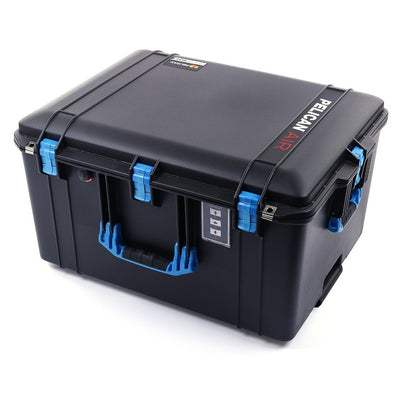 Pelican 1637 Air Case, Black with Blue Handles & Latches ColorCase