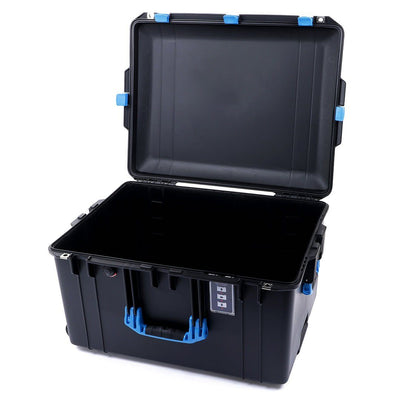 Pelican 1637 Air Case, Black with Blue Handles & Latches None (Case Only) ColorCase 016370-0000-110-120