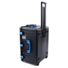 Pelican 1637 Air Case, Black with Blue Handles & Latches ColorCase