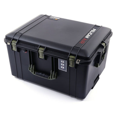 Pelican 1637 Air Case, Black with OD Green Handles & Latches ColorCase