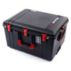 Pelican 1637 Air Case, Black with Red Handles & Latches ColorCase
