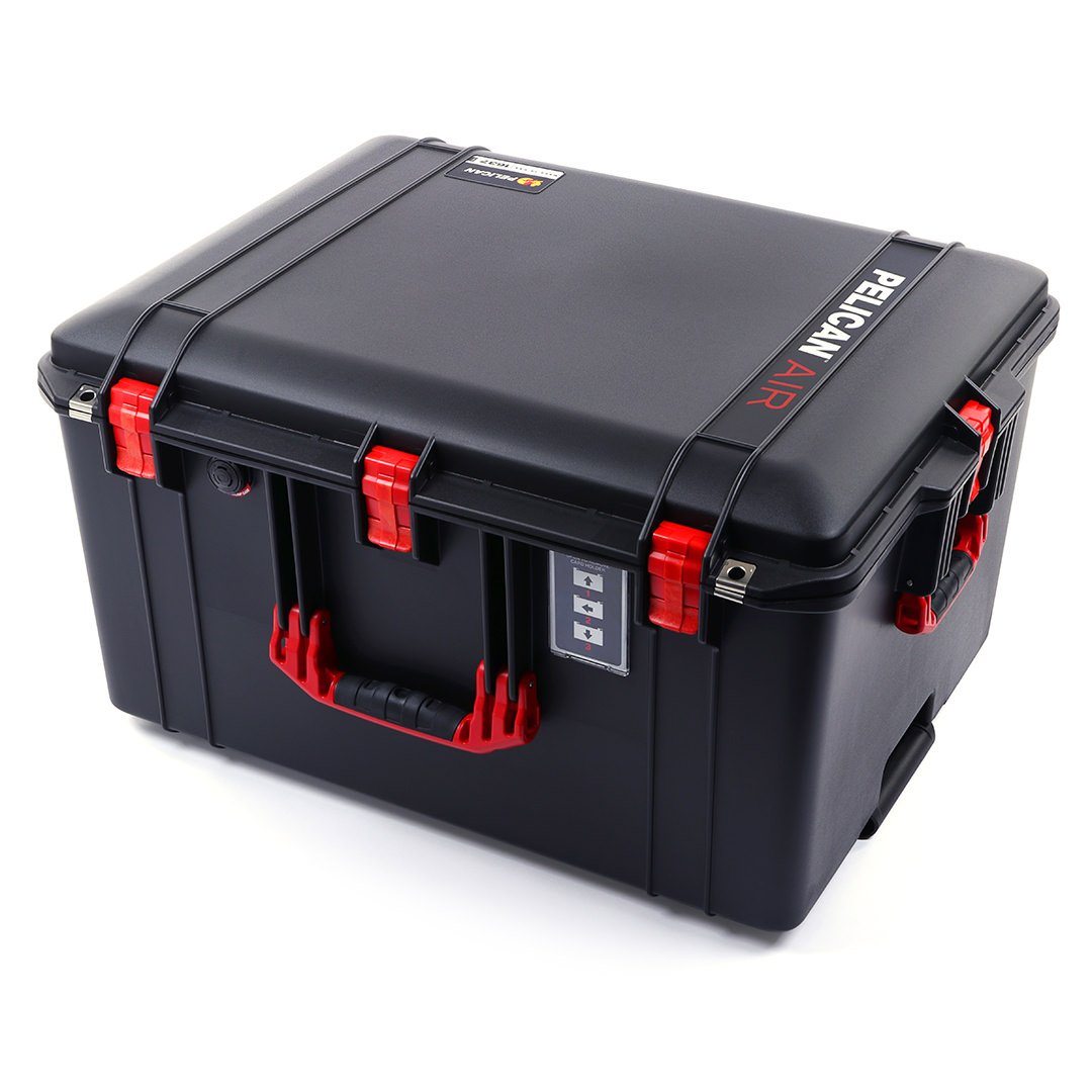 Pelican 1637 Air Case, Black with Red Handles &amp; Latches ColorCase 