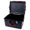 Pelican 1637 Air Case, Black with Red Handles & Latches None (Case Only) ColorCase 016370-0000-110-320