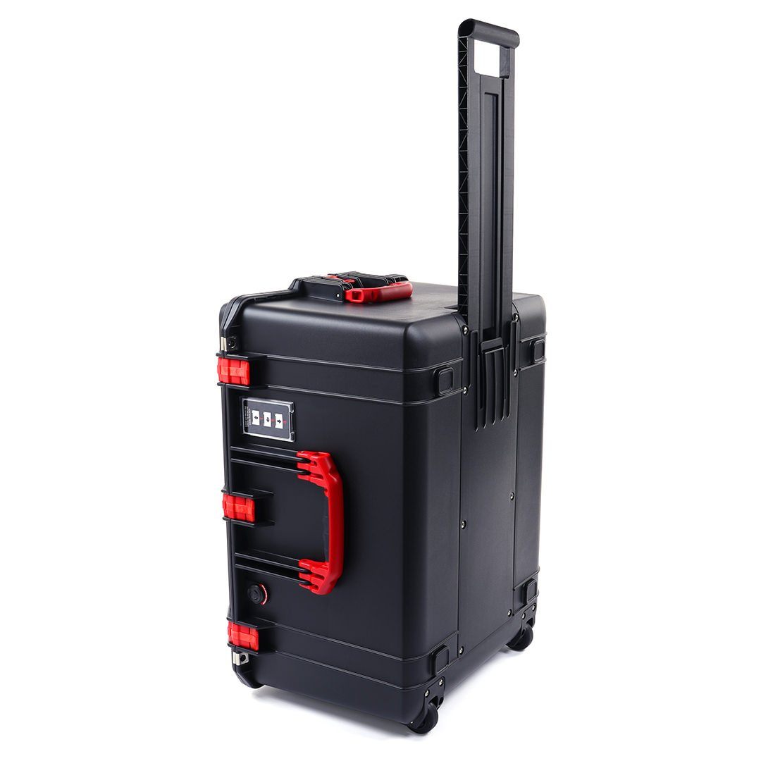 Pelican 1637 Air Case, Black with Red Handles & Latches