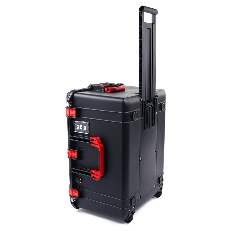 Pelican 1637 Air Case, Black with Red Handles & Latches ColorCase 