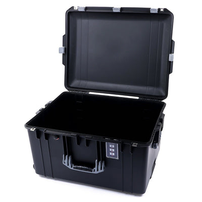 Pelican 1637 Air Case, Black with Silver Handles & Latches None (Case Only) ColorCase 016370-0000-110-180