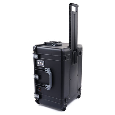 Pelican 1637 Air Case, Black with Silver Handles & Latches ColorCase