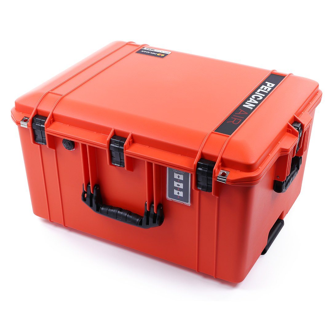 Pelican 1637 Air Case, Orange with Black Handles &amp; Latches ColorCase 