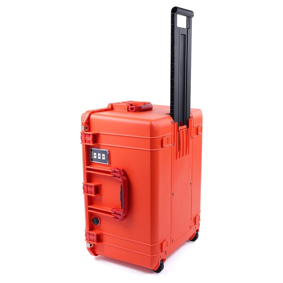 Pelican 1637 Air Case, Orange with Red Handles &amp; Latches ColorCase 