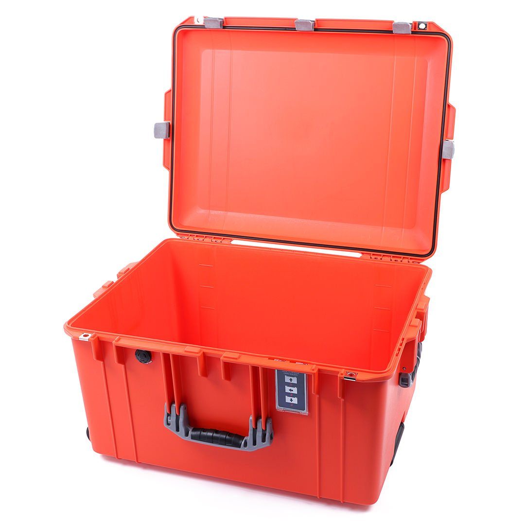 Pelican 1637 Air Case, Orange with Silver Handles &amp; Latches None (Case Only) ColorCase 016370-0000-150-180