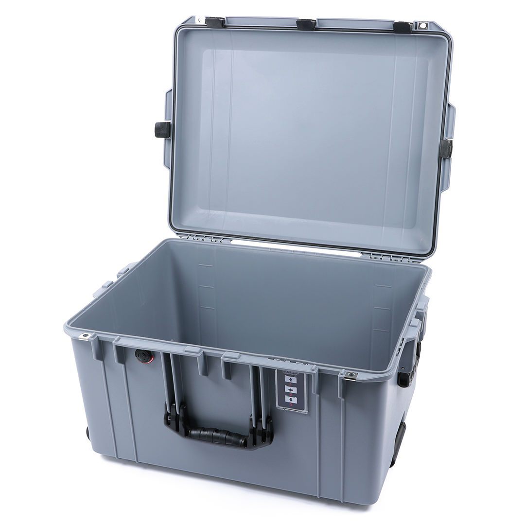 Pelican 1637 Air Case, Silver with Black Handles &amp; Latches None (Case Only) ColorCase 016370-0000-180-110