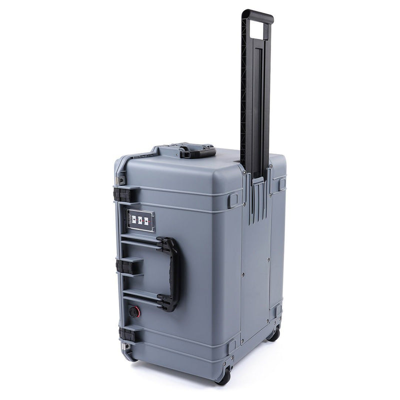 Pelican 1637 Air Case, Silver with Black Handles & Latches ColorCase 