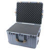 Pelican 1637 Air Case, Silver with Desert Tan Handles & Latches Pick & Pluck Foam with Convolute Lid Foam ColorCase 016370-0001-180-310