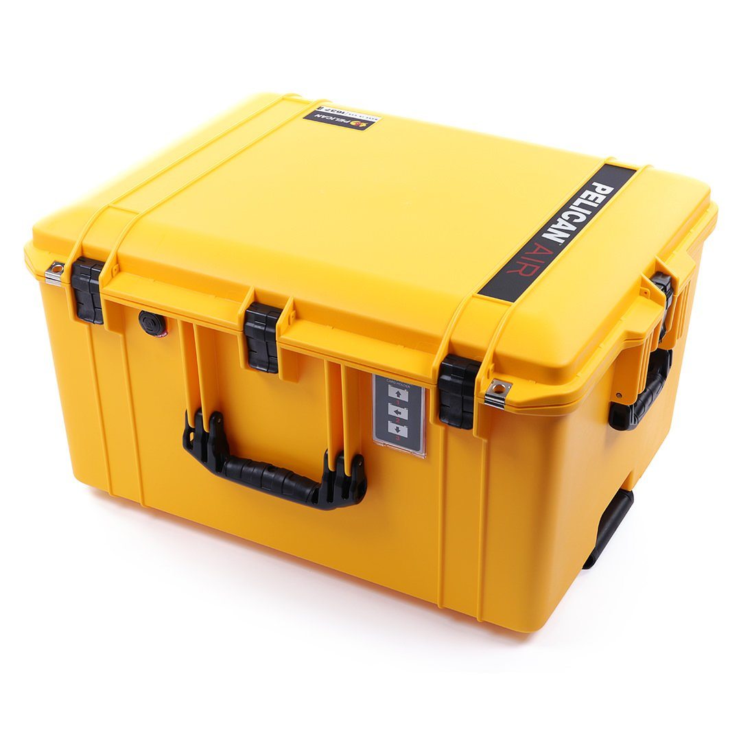 Pelican 1637 Air Case, Yellow with Black Handles & Latches ColorCase 