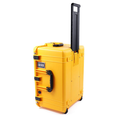 Pelican 1637 Air Case, Yellow with Black Handles & Latches ColorCase