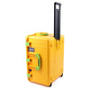 Pelican 1637 Air Case, Yellow with Lime Green Handles & Latches ColorCase