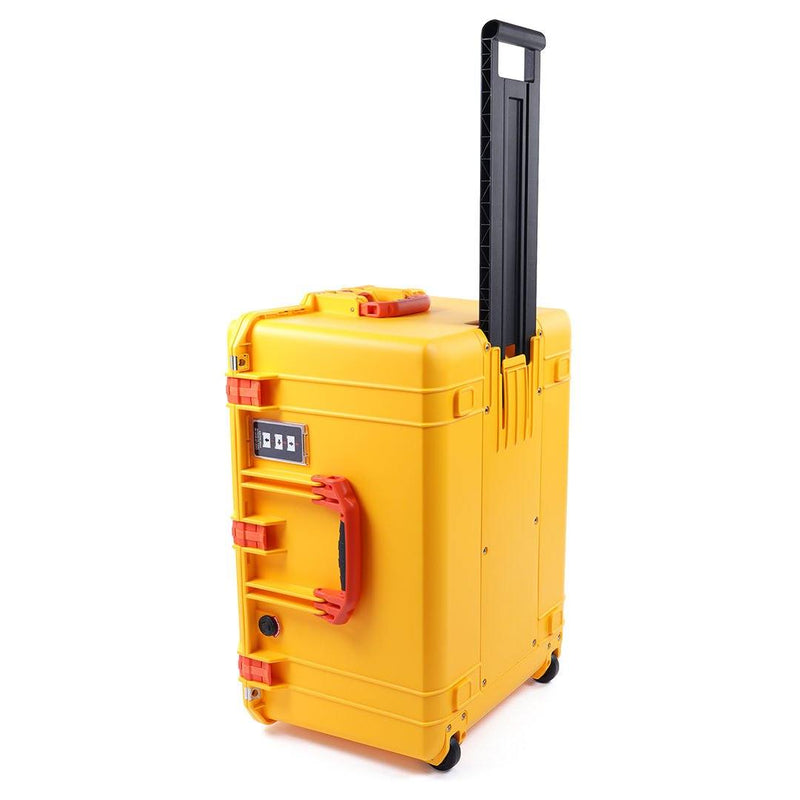 Pelican 1637 Air Case, Yellow with Orange Handles & Latches ColorCase 