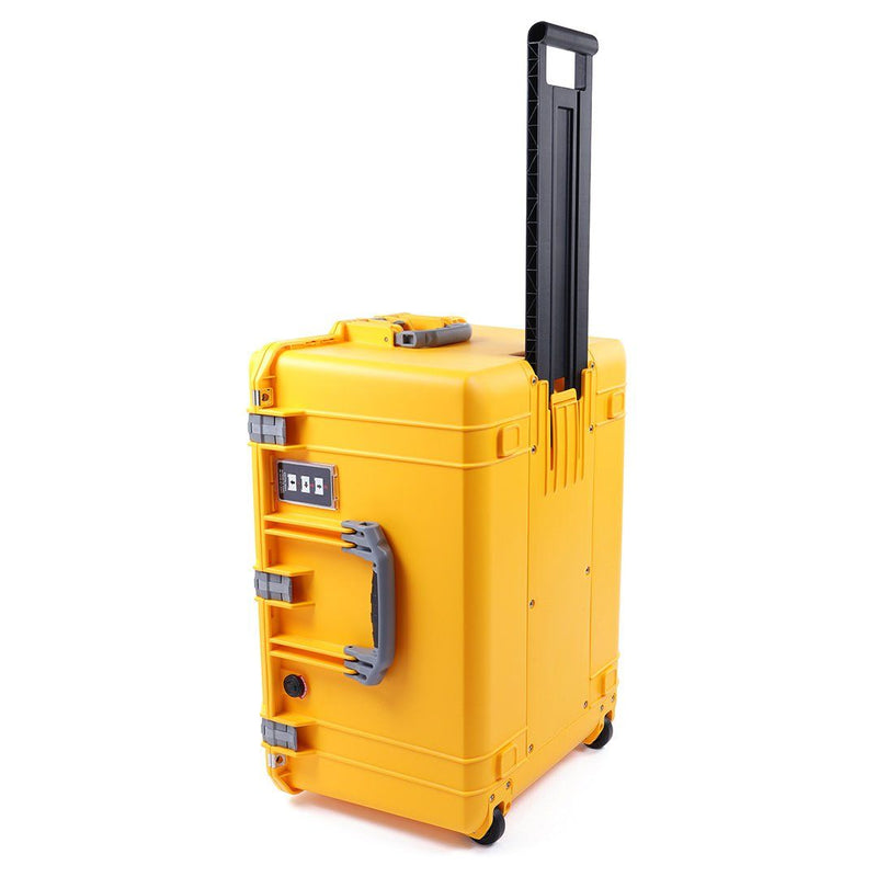 Pelican 1637 Air Case, Yellow with Silver Handles & Latches ColorCase 