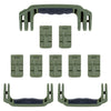 Pelican 1650 Replacement Handles & Latches, OD Green (Set of 3 Handles, 7 Latches) ColorCase