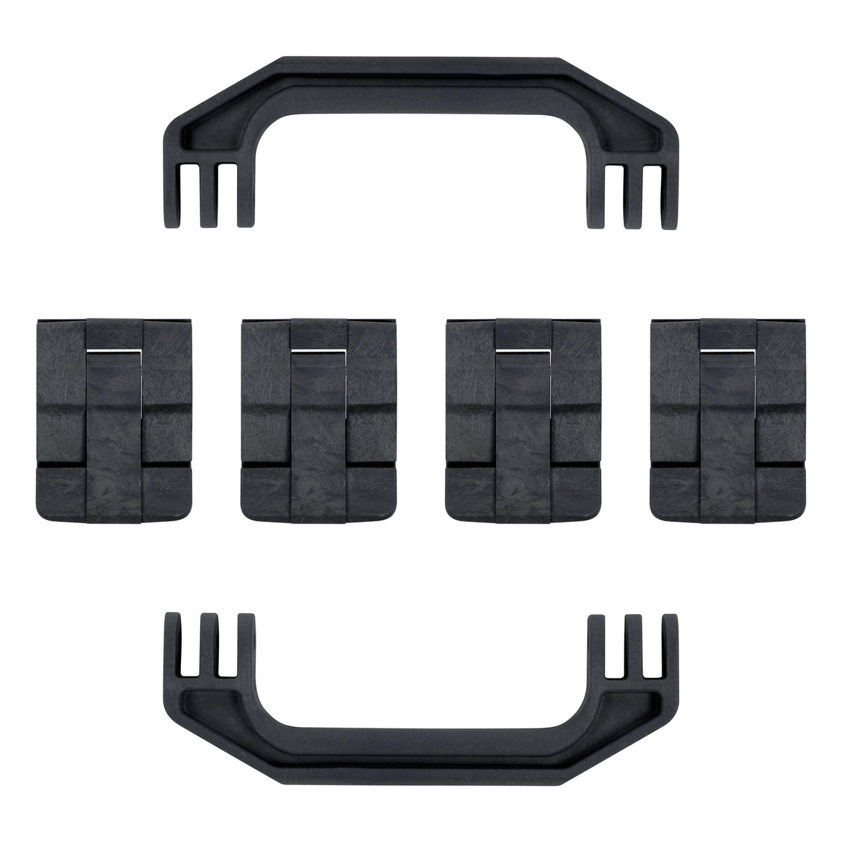 Pelican 1700 Gen1 Replacement Handles &amp; Latches, Black (Set of 2 Handles, 4 Latches) ColorCase 
