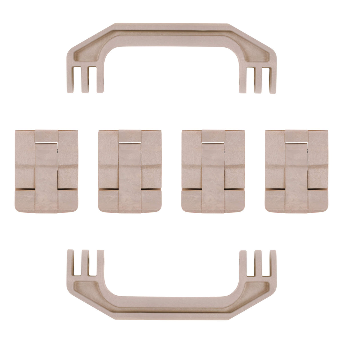 Pelican 1700 Gen1 Replacement Handles &amp; Latches, Desert Tan (Set of 2 Handles, 4 Latches) ColorCase 