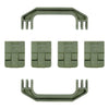 Pelican 1700 Gen1 Replacement Handles & Latches, OD Green (Set of 2 Handles, 4 Latches) ColorCase